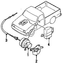 Mazda B2600  Control module | Mazda OEM Part Number UE54-66-320