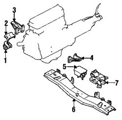 Mazda B2600  Trans mount | Mazda OEM Part Number UE68-39-340A