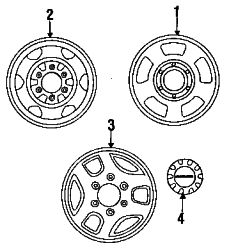 Mazda B2200  Wheel | Mazda OEM Part Number 9965-22-6050