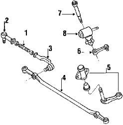Mazda B2200  Adjust bolt | Mazda OEM Part Number 2113-32-365