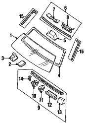 Mazda B2600  Upper molding clip | Mazda OEM Part Number HA01-50-609A