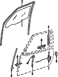 Mazda B2600 Left Handle, outside | Mazda OEM Part Number UB39-59-410