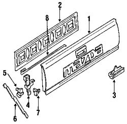 Mazda B2200  Striker | Mazda OEM Part Number UB41-65-741A