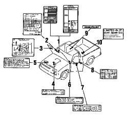 Mazda B2600  Label | Mazda OEM Part Number UF66-69-036
