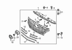 Mazda CX-3 Front Lower Grille Molding | Mazda OEM Part Number DN2W-50-B31