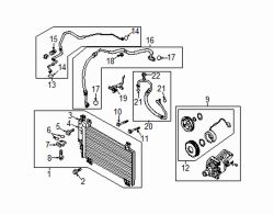 Mazda CX-3  A/C Compressor | Mazda OEM Part Number D09W-61-450