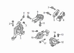 Mazda CX-3 Left Bracket | Mazda OEM Part Number D10L-39-010