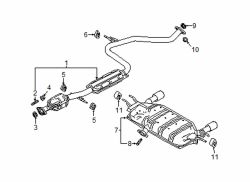 Mazda CX-3  Rear muffler gasket | Mazda OEM Part Number P549-40-305