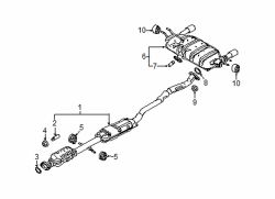 Mazda CX-3  Converter & pipe nut | Mazda OEM Part Number 9994-61-000