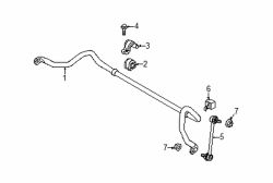 Mazda CX-3 Left Stabilizer bar bushing | Mazda OEM Part Number KD61-34-156F
