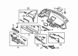 Mazda CX-3  Trim molding | Mazda OEM Part Number D09W-55-22YB-02