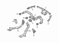 Mazda CX-3 Left Upper Instrument Panel Air Duct | Mazda OEM Part Number D09W-60-190A
