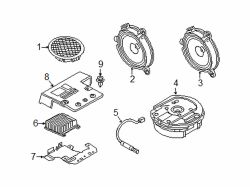 Mazda CX-3 Left Rear dr speaker | Mazda OEM Part Number BHP1-66-960