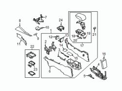 Mazda CX-3 Front Left Upper Console Trim Panel | Mazda OEM Part Number DH4C-64-24X-02