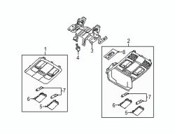 Mazda CX-3  Overhead console mount bracket | Mazda OEM Part Number GKL4-69-98X