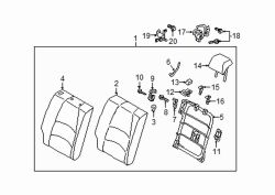 Mazda CX-3 Rear Right Seat Hinge | Mazda OEM Part Number D10J-57-560A-02