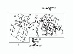 Mazda CX-3 Left Catch | Mazda OEM Part Number D10K-88-470
