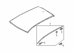 Mazda CX-3 Rear Left Roof Molding Cap | Mazda OEM Part Number D10E-50-9L2