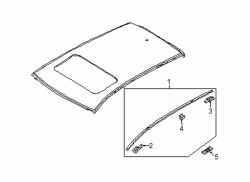 Mazda CX-3 Right Roof molding protector | Mazda OEM Part Number D10E-50-9H2