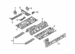 Mazda CX-3 Right Floor reinf | Mazda OEM Part Number D10E-53-660