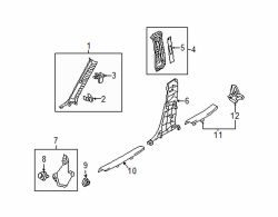 Mazda CX-3 Left Lwr ctr plr trim | Mazda OEM Part Number D10E-68-230C-02