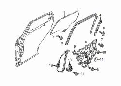 Mazda CX-3 Rear Right Door Panel Carrier | Mazda OEM Part Number D09L-72-97XB