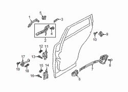 Mazda CX-3 Rear Right Exterior Door Handle Cover | Mazda OEM Part Number D09W-58-415B-2P