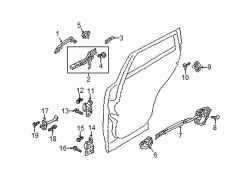 Mazda CX-3 Left Handle, outside | Mazda OEM Part Number D09L-59-41X-13