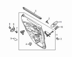 Mazda CX-3 Inner Interior Door Handle Nut | Mazda OEM Part Number 9991-00-503