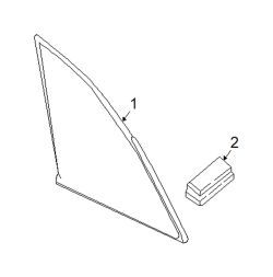 Mazda CX-3 Rear Left Quarter Glass | Mazda OEM Part Number D10G-63-950