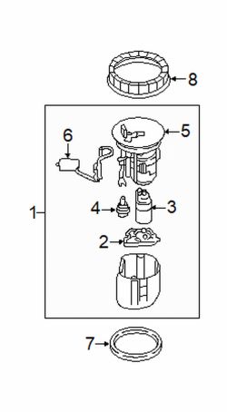 Mazda CX-3  Fuel pump assy | Mazda OEM Part Number PELK-13-35XA