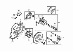 Mazda CX-3 Rear Left Disc Brake Caliper | Mazda OEM Part Number D2Y1-26-71X