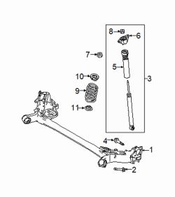 Mazda CX-3 Left Upper mount nut | Mazda OEM Part Number 9YB0-41-033