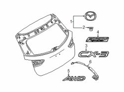 Mazda CX-3 Rear Hatch Emblem | Mazda OEM Part Number D11B-51-730