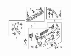 Mazda CX-3  Lower trim panel fastener | Mazda OEM Part Number KD45-68-865