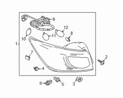 Mazda CX-3 Right Tail lamp assy fastener | Mazda OEM Part Number D651-51-081