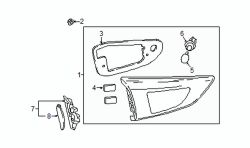 Mazda CX-3 Left Back Up Light Assembly Gasket | Mazda OEM Part Number DB3D-51-3J8