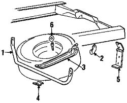 Mazda B3000  Hinge plate eye bolt | Mazda OEM Part Number ZZM0-37-822