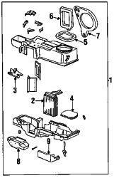 Mazda B2300  Heater assy | Mazda OEM Part Number 1FAA-76-401A