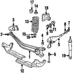 Mazda B2300 Right Shock absorber | Mazda OEM Part Number ZZL4-34-700A