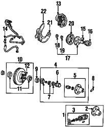 Mazda B3000  Wheel bearing | Mazda OEM Part Number ZZL1-27-305A