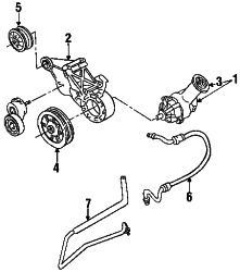 Mazda B2300  P/S pump | Mazda OEM Part Number ZZM2-32-600R-0A