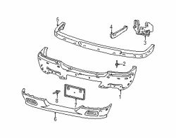 Mazda B2300  Bumper | Mazda OEM Part Number 1F22-50-031
