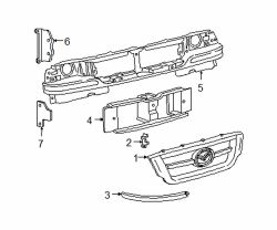 Mazda B2300  Grille | Mazda OEM Part Number 1F22-50-710-CC