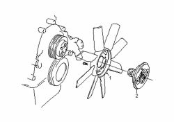 Mazda B2500  Fan blade | Mazda OEM Part Number ZZP3-15-140