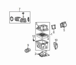 Mazda B2500  Air mass sensor | Mazda OEM Part Number ZZM4-13-210R-0B