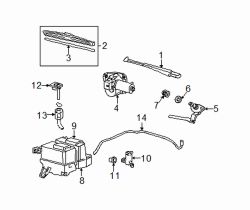 Mazda B4000 Left Wiper blade | Mazda OEM Part Number 1F70-67-330