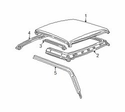 Mazda B4000 Left Weatherstrip | Mazda OEM Part Number 1FAA-59-651