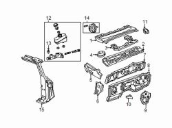 Mazda B3000 Left Hinge pillar | Mazda OEM Part Number 1F70-74-120