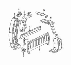 Mazda B3000  Back panel | Mazda OEM Part Number ZZP0-53-661